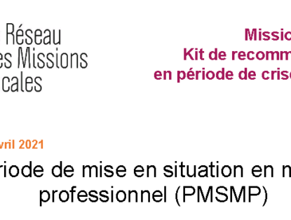 [Covid-19 et PMSMP] Diffusion du kit de recommandations mis à jour