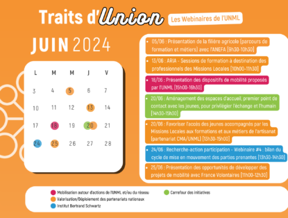 [TRAITS D’UNION] le programme de Juin est en ligne